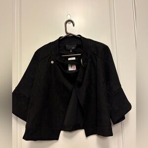 Elegant Black Cape Jacket